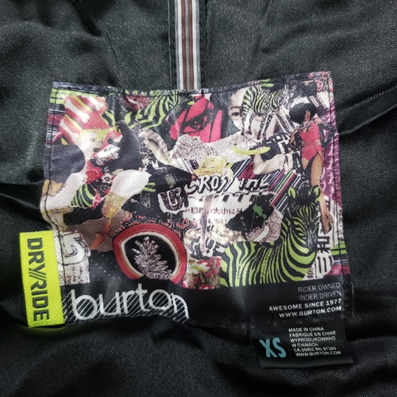 Burton Jacket Vest Size XS Dry Ride Hoodie Zip Up - Picture 7 of 8